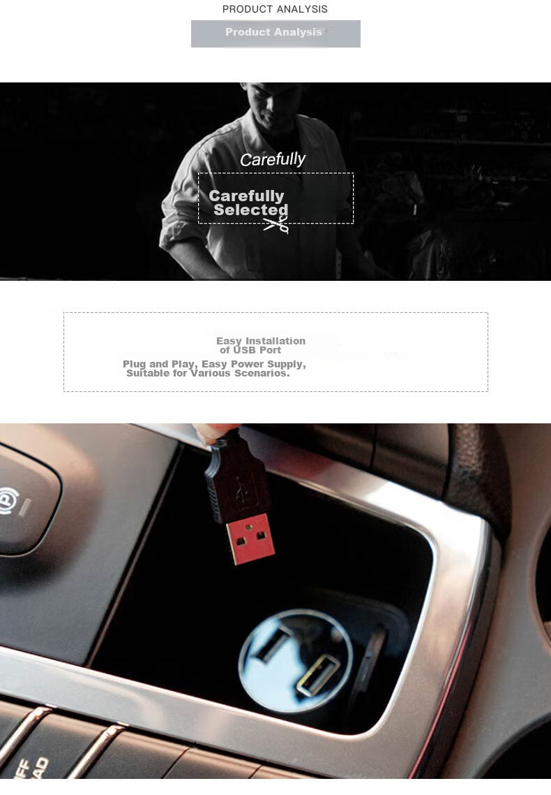 Siwangongli Car Interior LED Light Strip, USB Atmosphere Cold Light Line, Car Modification, No Wiring Required, SWY6527 6