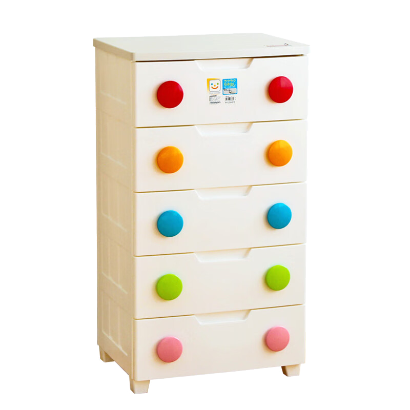 IRIS Storage Cabinet, Simple Wardrobe with Drawers, Five-Drawer Chest, Eco-Friendly Plastic Storage Box, Alice Cabinet, 5 Layers