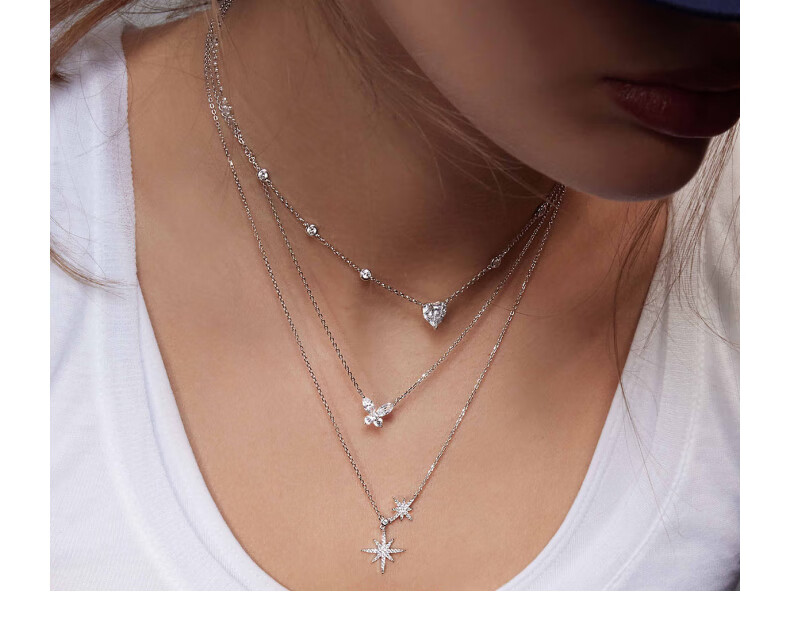 APM Monaco Butterfly Necklace Sweater Chain, Women's Light Luxury High-End Collarbone Chain, Gift for Wife 2