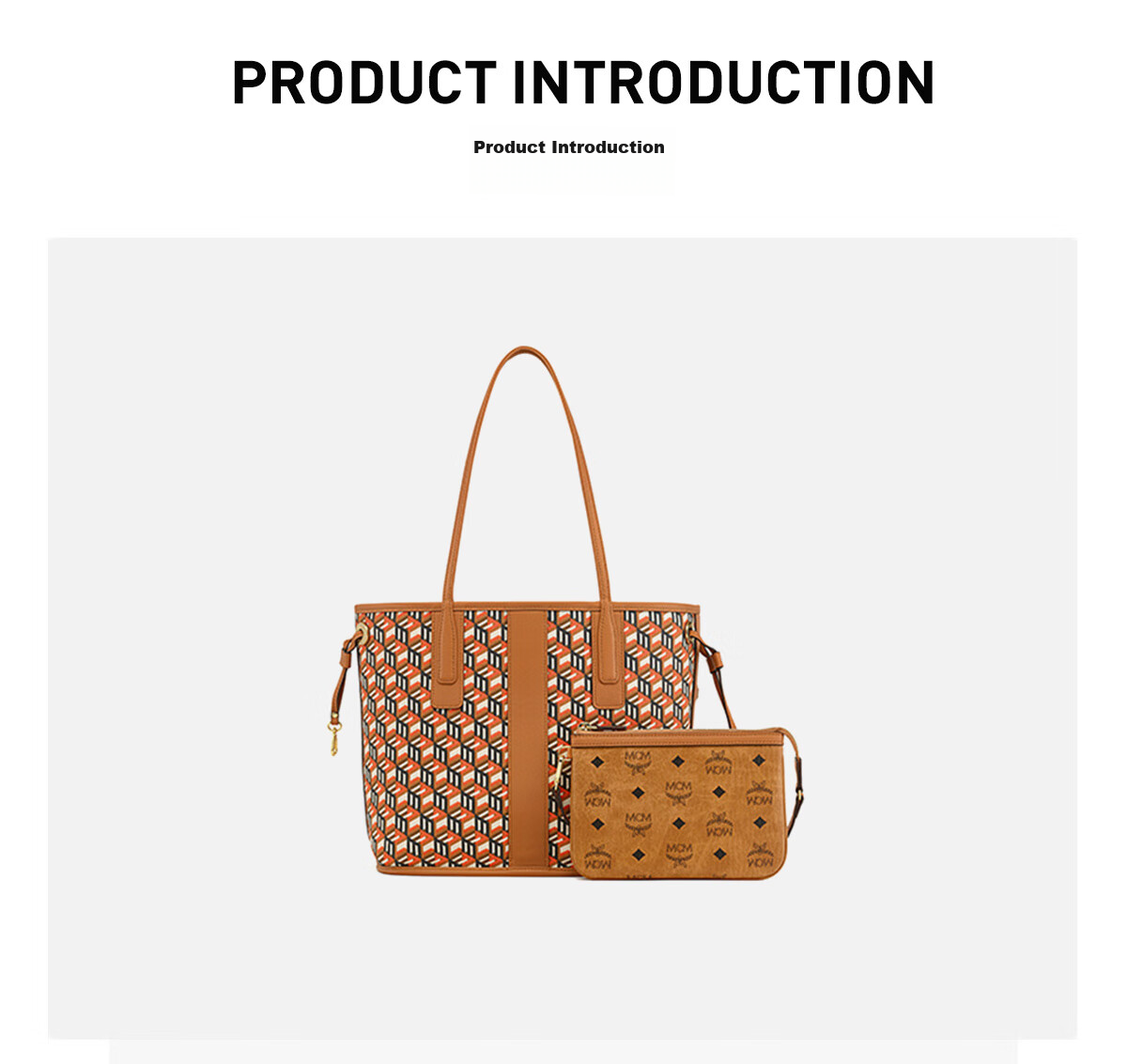 MCM New Arrival Exquisite Commuter LIZ Small Reversible Double Tote Bag Cognac Color Qixi Festival Gift 1