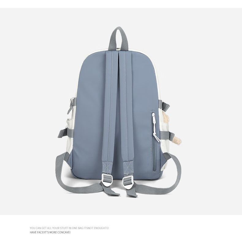 Viney High School Backpack for Middle School Girls, College Students, Primary School Students Grades 4-6 Children Ins Korean Style Backpack 15.6 Inch Laptop Backpack Large Capacity Fashionable Casual Travel Bag High Aesthetic Value Lightweight Stress-Reducing And Load-Reducing Simple Desig 13