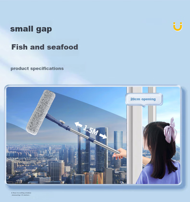 Sulida Glass Cleaning Tool for High-Rise Windows, Professional Window Cleaner, Outdoor Window Cleaning Equipment, Glass Scraper for Exterior Windows 12