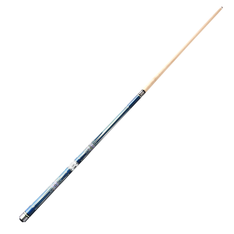 LIVEX Blue Crown Pool Cue, Large Tip Black 8-Ball Cue, Chinese Eight-Ball Separate Billiard Cue, American 16-Color Nine-Ball Cue