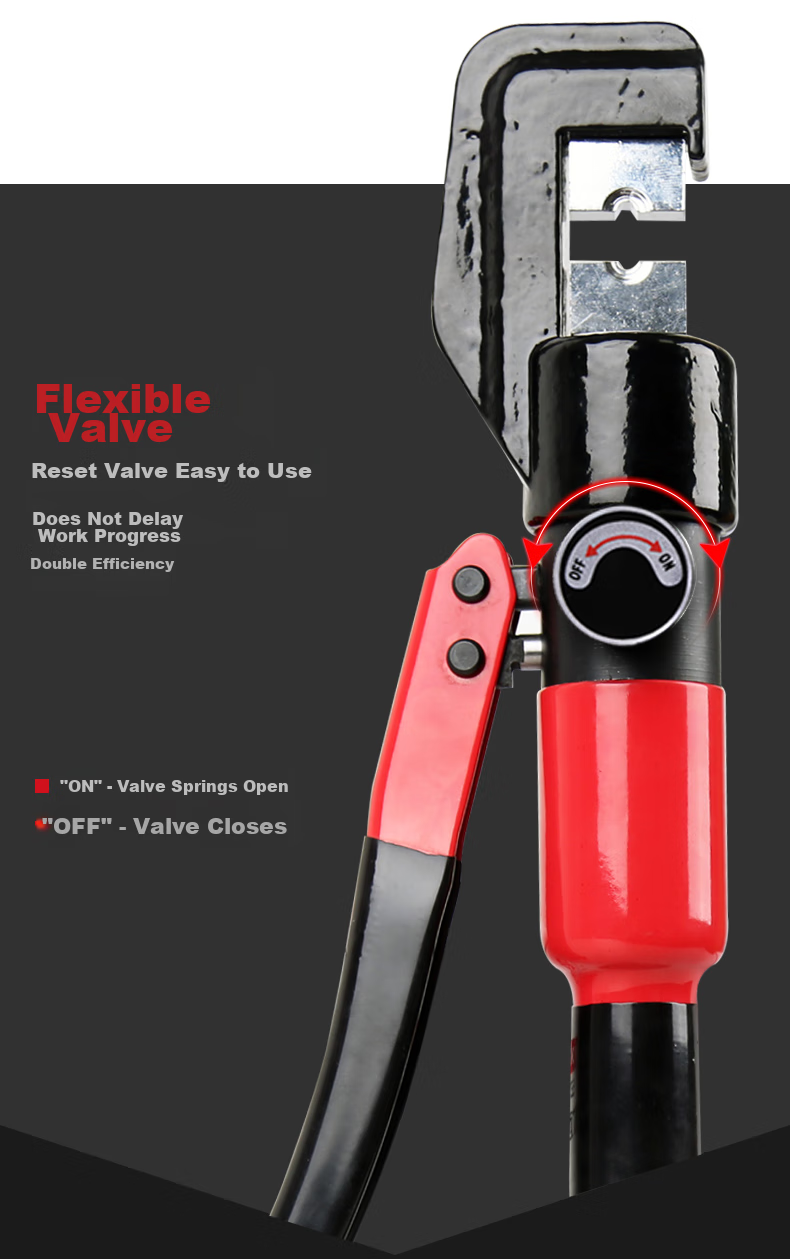 DELIXI ELECTRIC Manual Hydraulic Crimping Pliers, Household Wire Crimper, Labor-Saving Terminal Pliers for Copper And Aluminum Terminals, 4-70 Square Mm 10