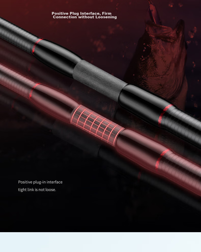 GW Gangfeng Lure Rod Straight Handle, 2.4 Meters, M Action, Spinning Reel, Fuji O-Ring, for Bass, Mandarin Fish, Topmouth Culter, Lure Rod Set 10