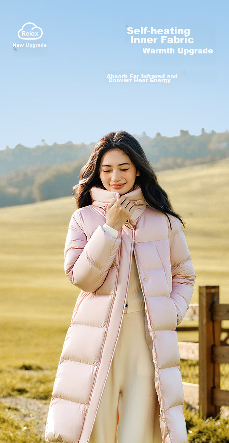 Semir Chen Duling Style Women's 90% Down Long Three-Proof Winter Loose Hooded Coat Simple 109724113001 16