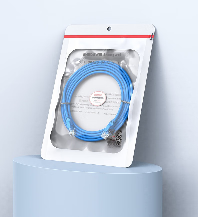 Shengwei Cat5e Ethernet Cable, 100Mbps Pure Copper, 1 Meter, Blue, for Computer/route/Internet Connection Patch Cord, LC-2010C 10