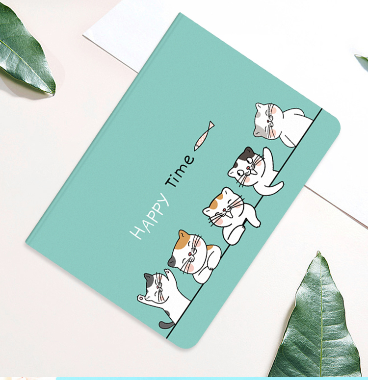 Jiangming Compatible with 7.9-Inch Apple Tablets IPad Mini 1/2/3/4/5 Protective Case Soft Shell Full Coverage Cartoon Cute Cat Design Automatic Screen Dimming Sleep Support for Binge-Watching 10