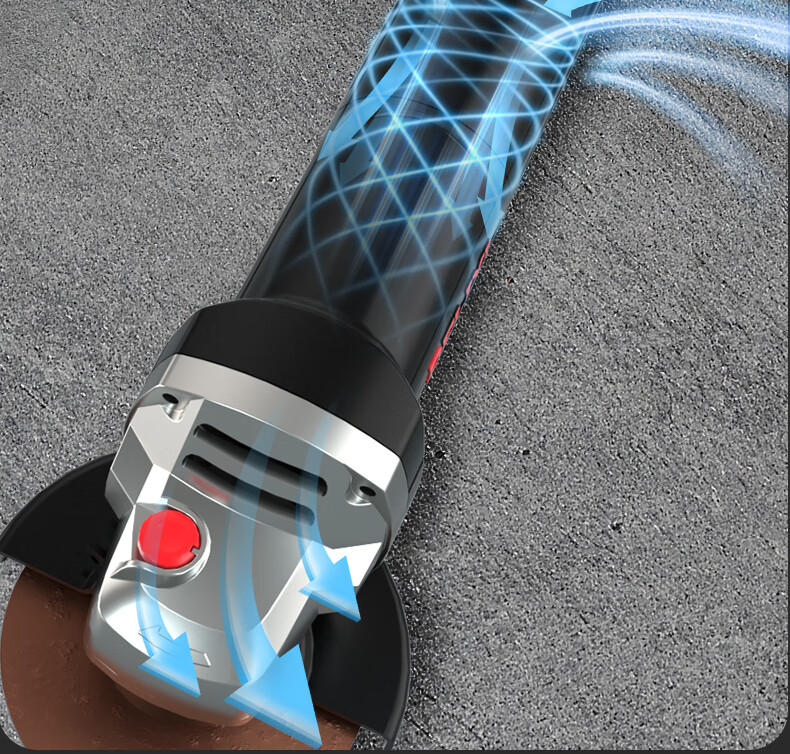 Delixi Electric 800W Angle Grinder High Power Handheld Grinding Cutting Polishing Tool Side Switch 8