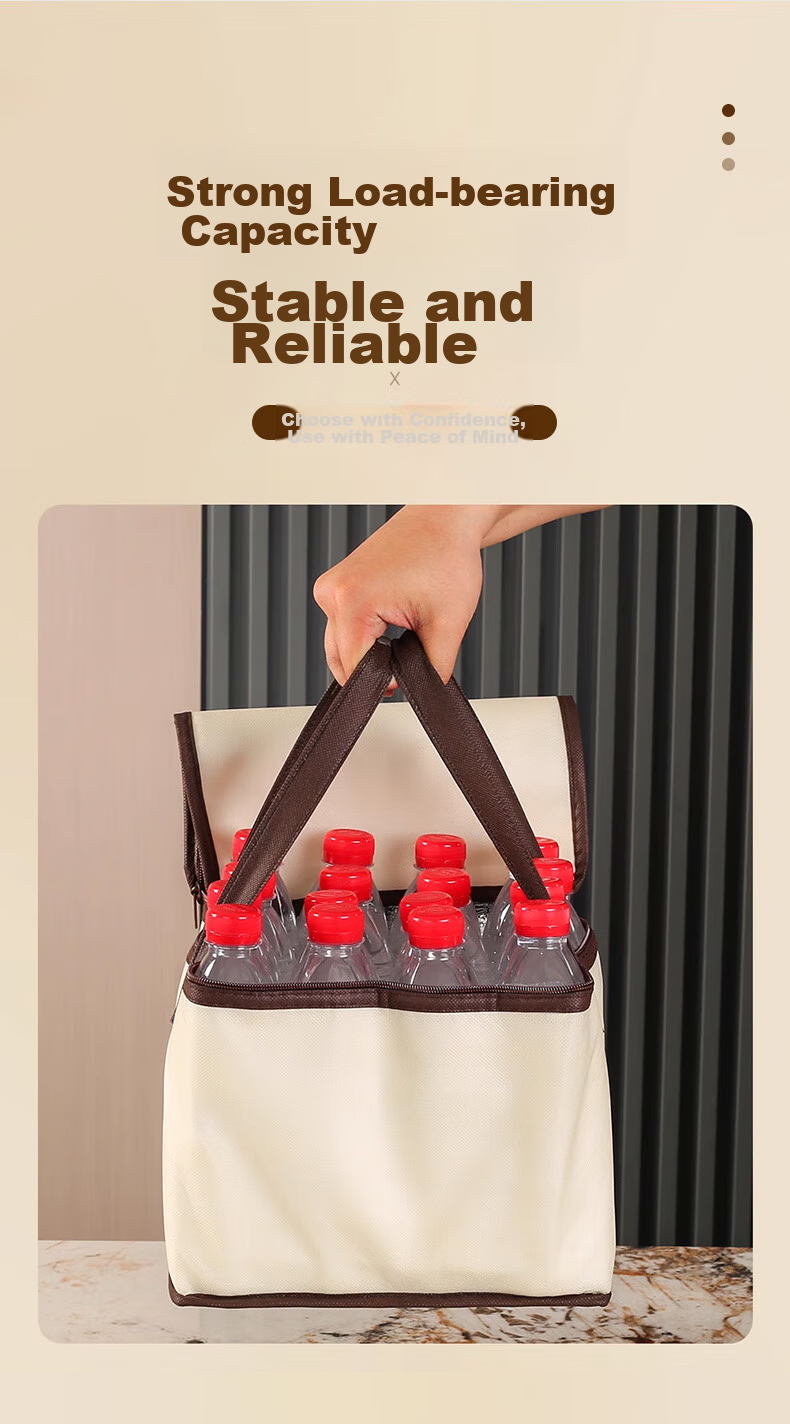 Xingyuelan Insulated Food Container with Self-Sealing Zipper, Large Aluminum Foil Insulation for Hot And Cold Food Storage, Takeout Packaging Bag 6