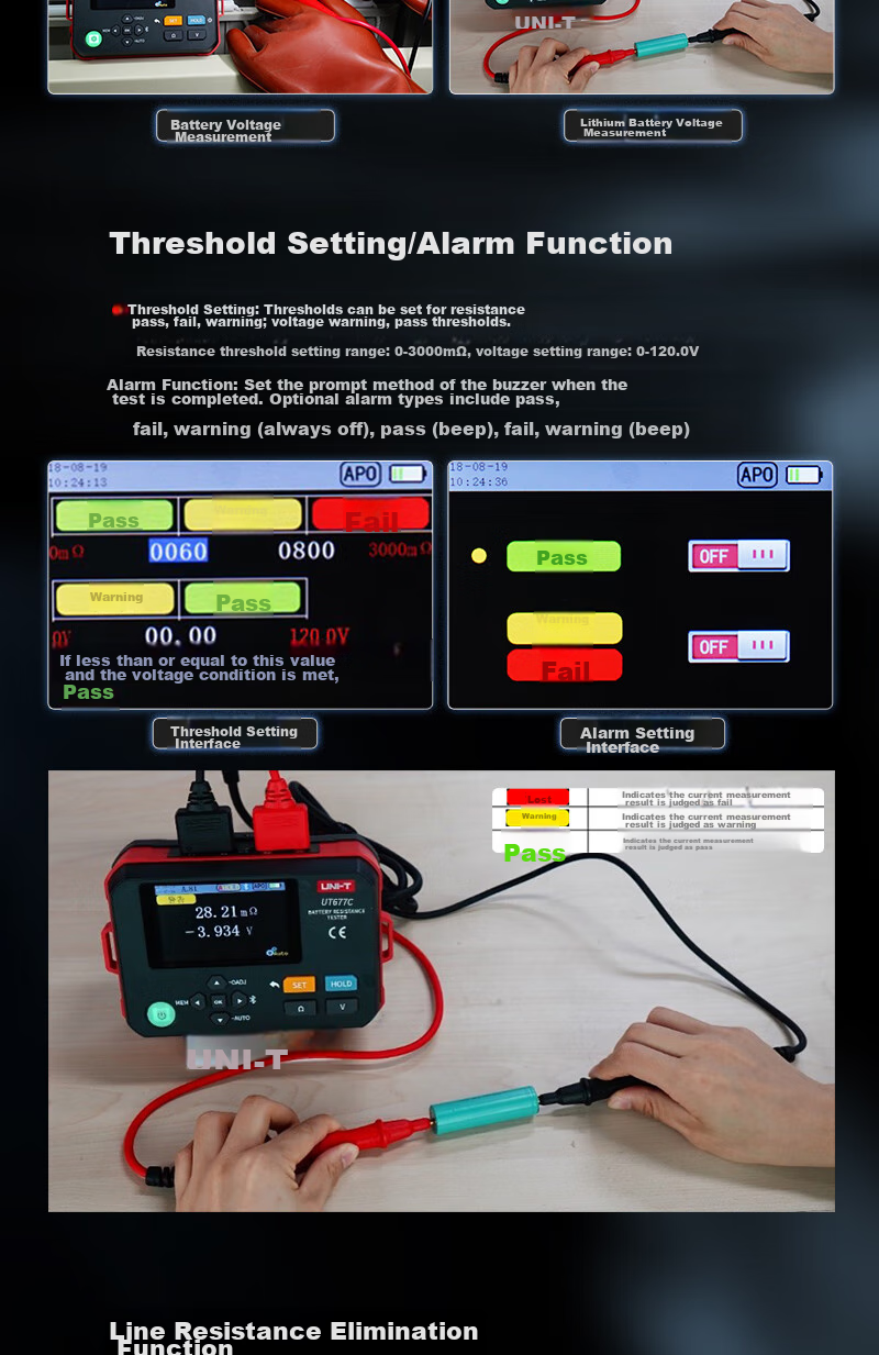 UNI-T UT502C Insulation Resistance Tester Digital Megohmmeter Electrician Tester UT502C 4