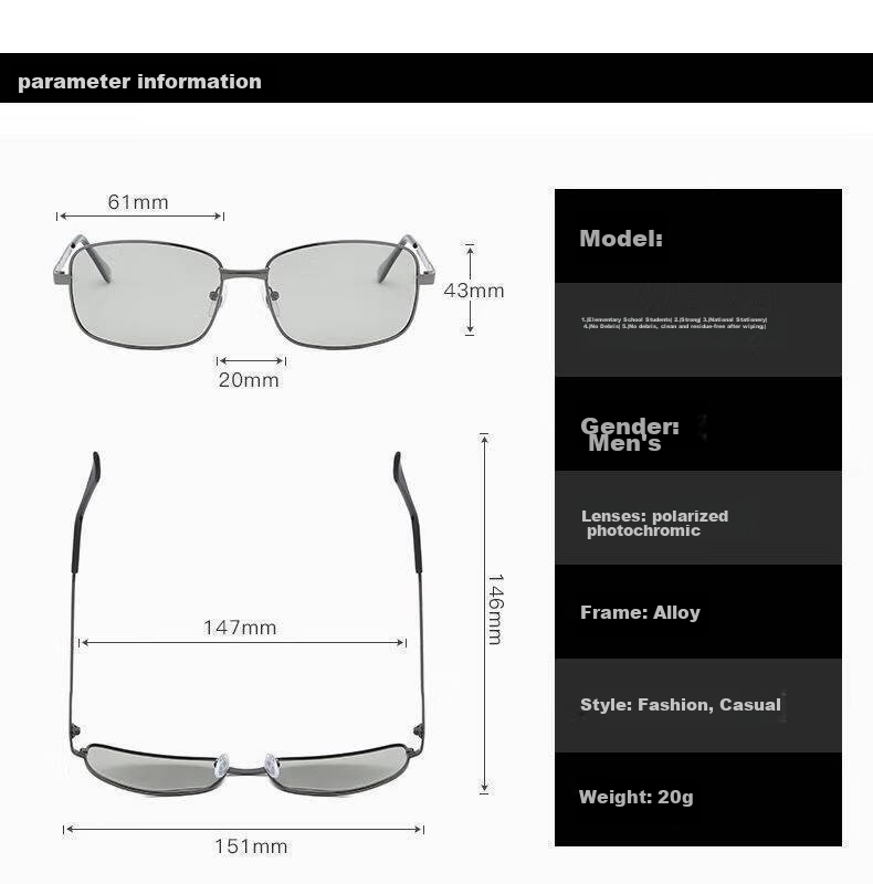 Boshide Driving Glasses, Sunglasses, Day And Night Photochromic Polarized Sunglasses, Color-Changing Day And Night Use 12