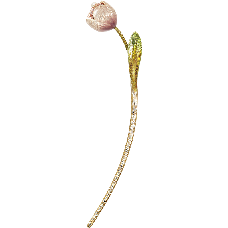 She's Love Tulip Hairpin, Ancient Style Hair Stick, Birthday Gift for Girlfriend