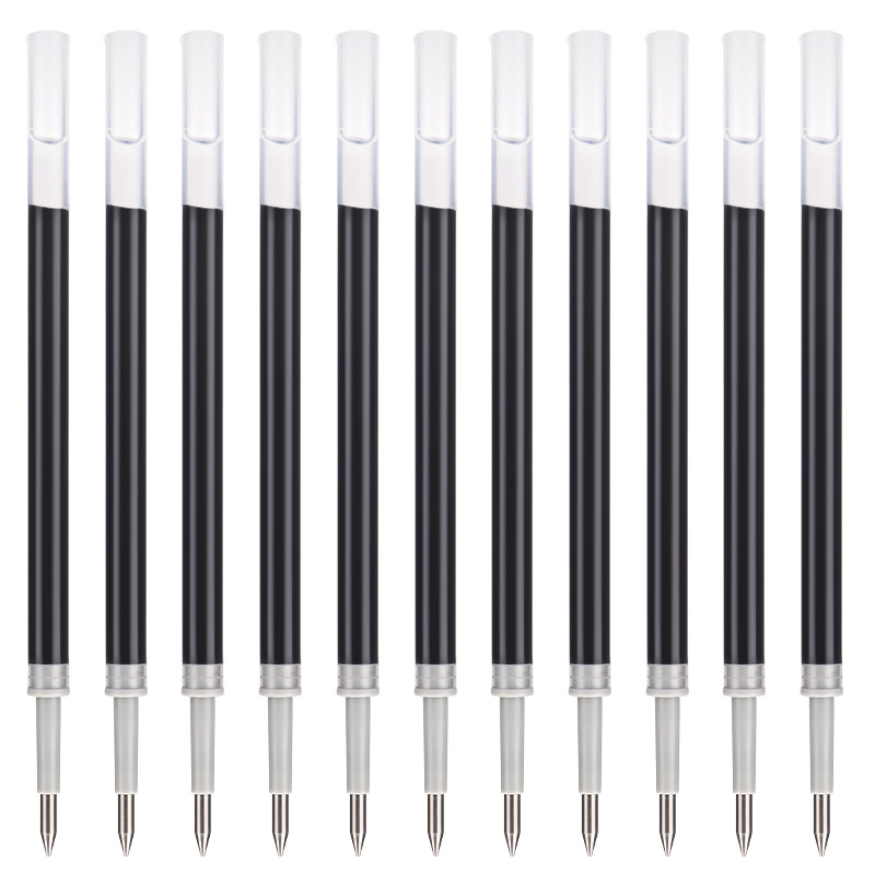 BAOKE PS2410 Retractable Gel Pen Refills, Ink Pen Signature Pen Refills 0.5mm Black 20 Pieces/box