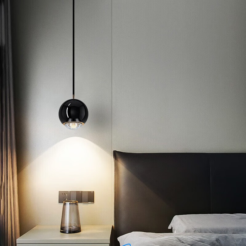 Dengling Bedside Mini Pendant Light with American Cree Full Spectrum Chip, Luxury Adjustable Suspension Dining Room Lamp