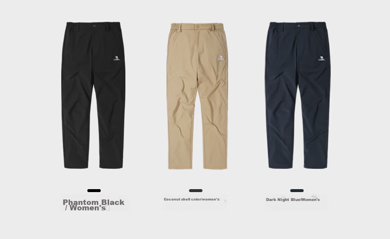 CAMEL Outdoor Softshell Pants, Windproof And Waterproof, Fleece-Lined Hiking Trousers for Women And Men | Volcanic Rock Heat Generation A13CAVV107 10