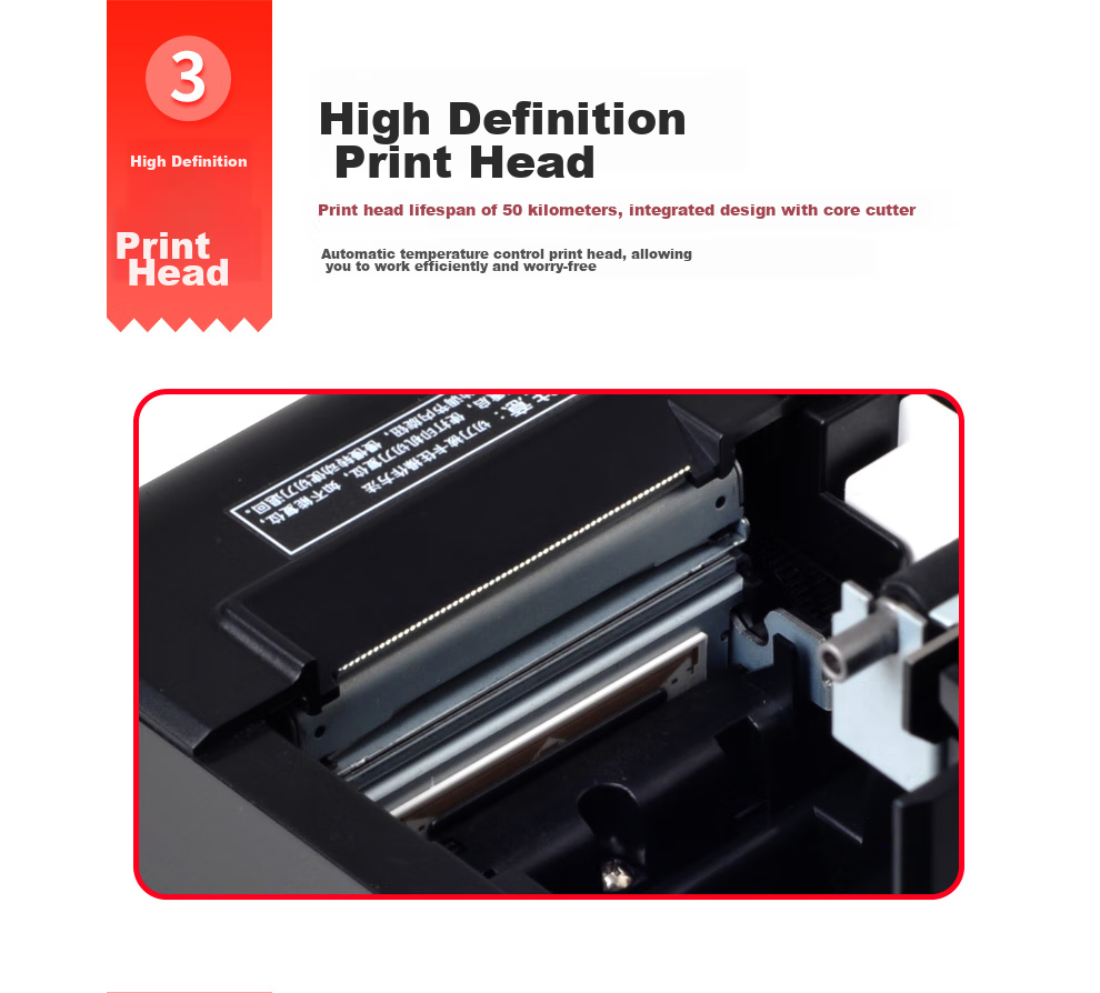 XINYE XP-Q90EC 58mm Thermal Receipt Printer with Automatic Paper Cutter, Meituan Takeout Supermarket Retail Cashier Receipt Printer with Cutter, Computer USB Versio 8