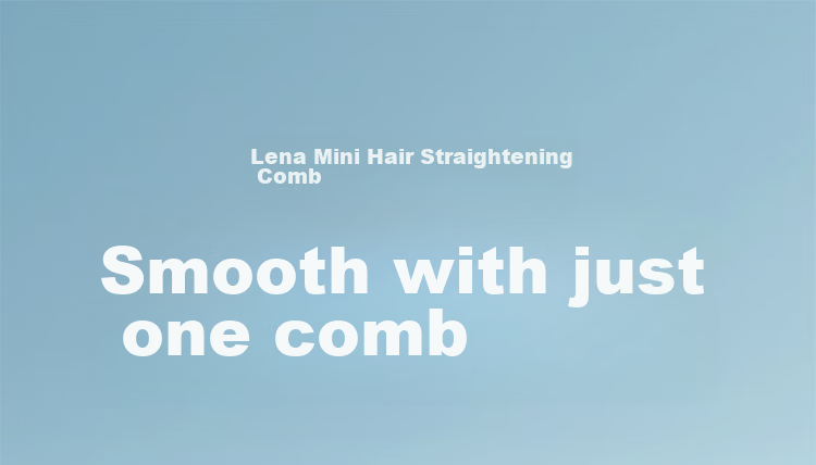 Lena Ionic Straightening Brush, Volumizing Brush with Inner Teeth, Mini Portable Bangs Curling Iron, Hair-Friendly Travel Straightener for Short Hair, Gift LN-F7 1