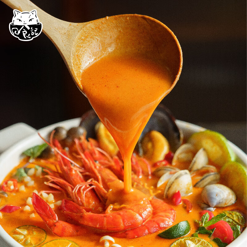 日食记火锅底料200g泰式椰香冬阴功汤料酸辣汤酱包关东煮汤料海鲜调料包