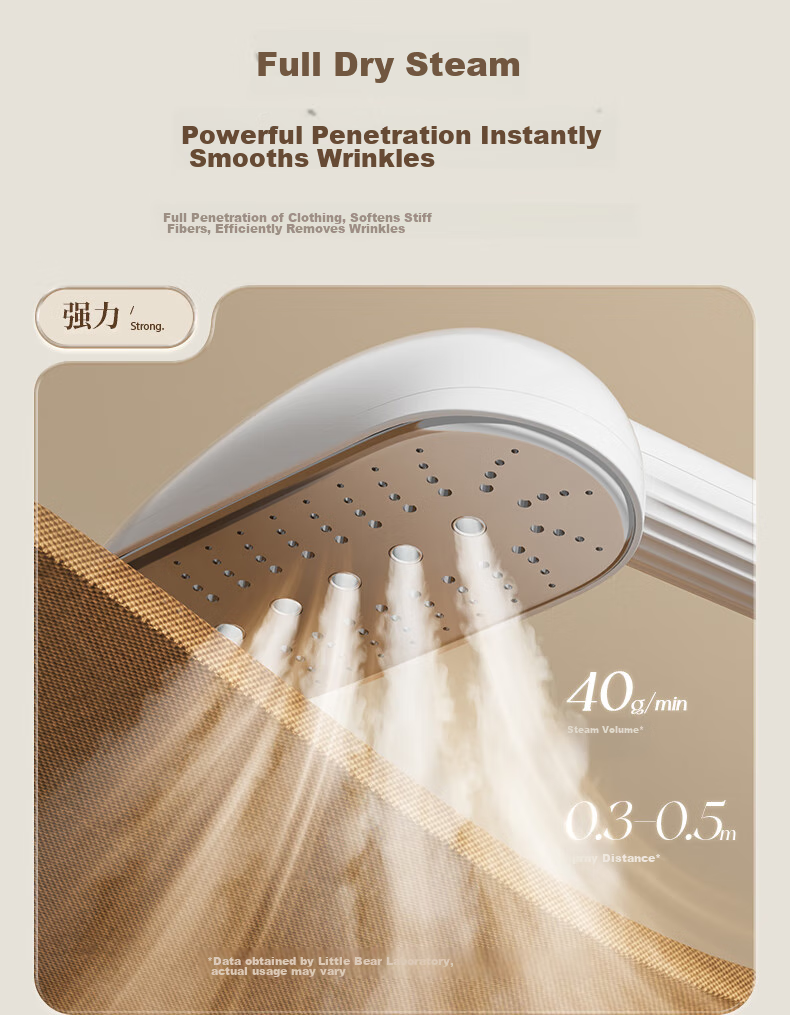 Bear Upright Garment Steamer, 40g/min High Steam Output, 1.8L Large Water Tank, Home Use Ironing Machine, Handheld Steam Iron, High Power, Group Purchase Gift (With Ironing Board), GTJ-F20P2 8