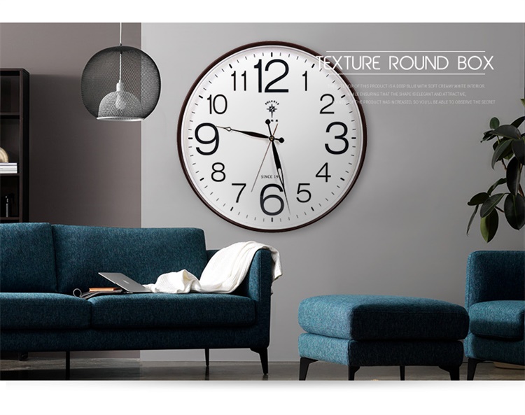 POLARIS Wall Clock, Living Room Creative Quartz Clock, Modern Minimalist Timepiece, Luminous Unique Digital Wall Clock, Round 50cm 9