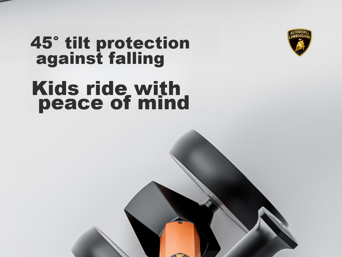 AUTOMOBILI LAMBORGHINI Children's Balance Bike for Ages 1-3, Anti-Rollover, Baby Mid-Autumn Festival National Day Birthday First Birthday Gift Gliding Walker 14