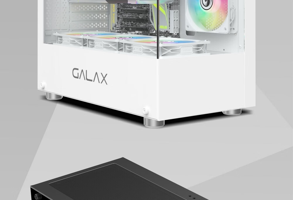Yingchi Super Seaside View Gaming Computer Case White (No Stand/Quick Release on Both Sides/Supports M-ATX/Compatible with 360mm Water Cooling/Maximum Graphics Card Length 400mm) 20