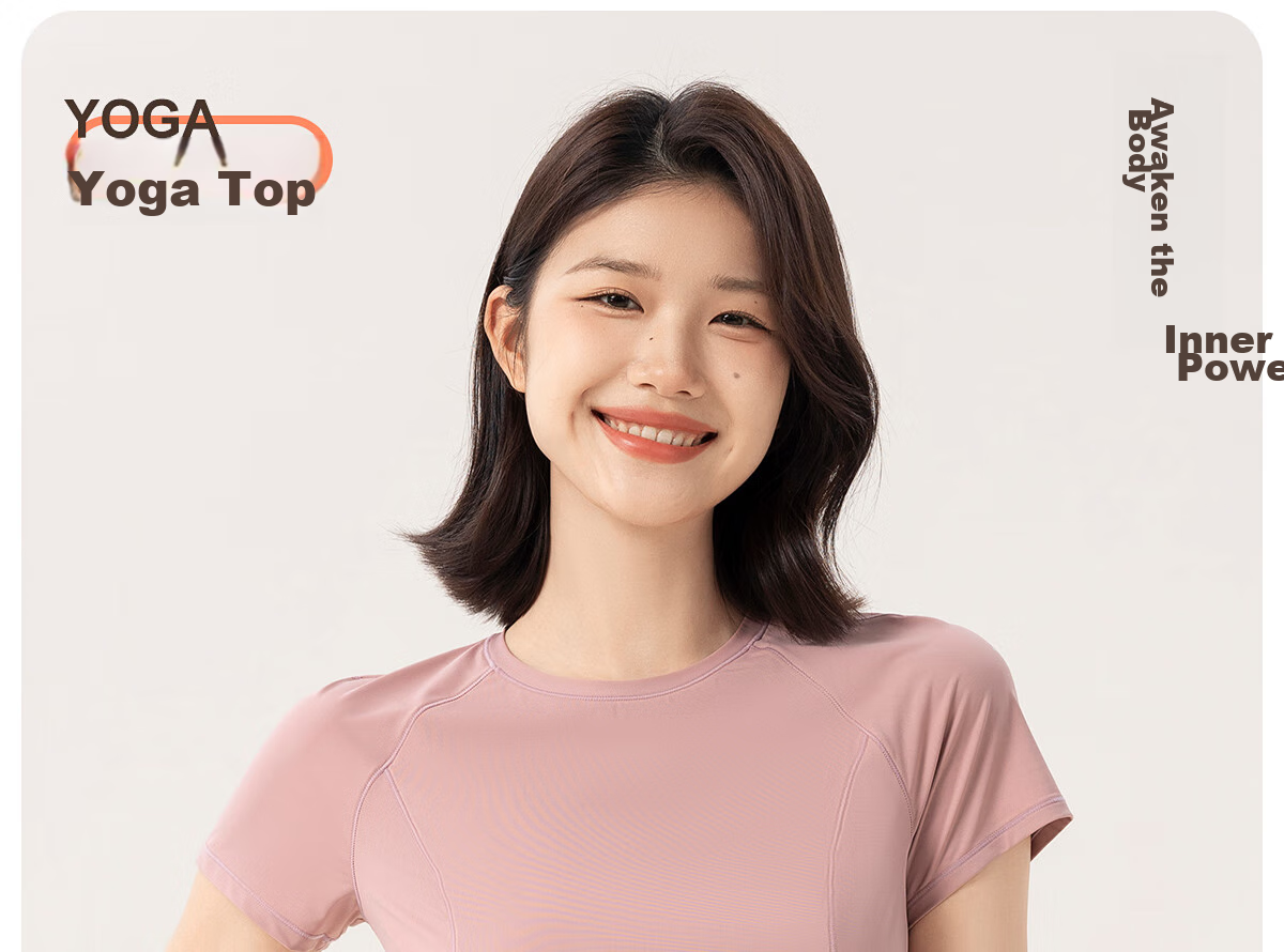 361° Sports Fitness Yoga Top for Women, Spring And Summer Running Short-Sleeve T-Shirt, High-Quality Quick-Dry Yoga Wear 4