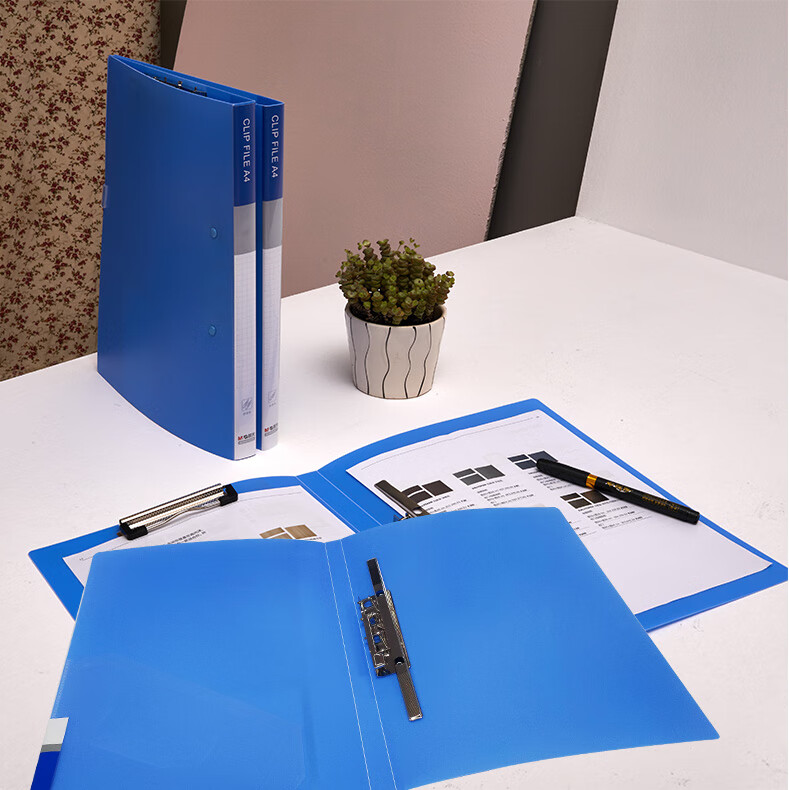 M&G Stationery A4 Loose-Leaf Binder, Exam Paper Storage Folder, Medical Report Organizer, Sheet Music Holder ADM945V6-F Pink, Double Strong Clip - 10 Pieces 13