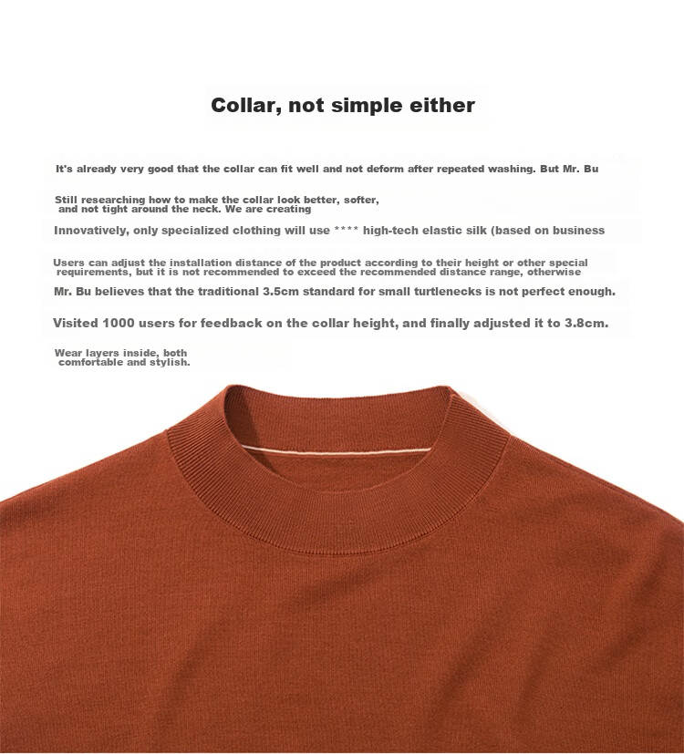 Mr. Bu Celebrity-Inspired Autumn And Winter Machine-Washable Pure Wool Sweater for Men, Piano Black, XL-180 24
