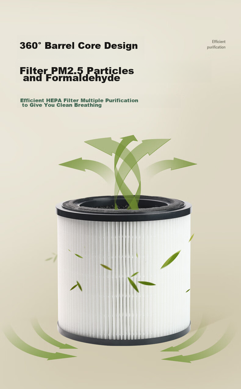 Honeywell Air Purifier for Home, Study, Office, Formaldehyde Removal, Odor Elimination, Secondhand Smoke, Desktop-Specific Purification Device KJ205F-PAC000AW 8