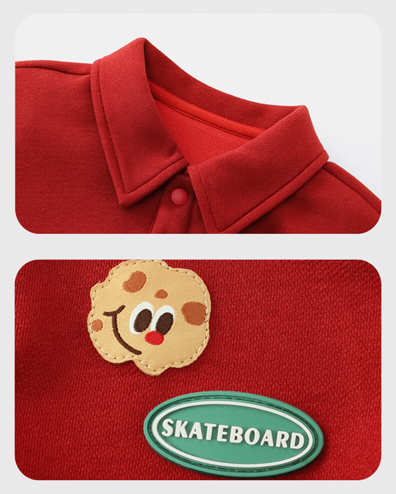 Ciciibear Boys' Long Sleeve Hoodie Spring and Autumn New Children's Polo Shirt Baby Spring Top Toddler 2024 8