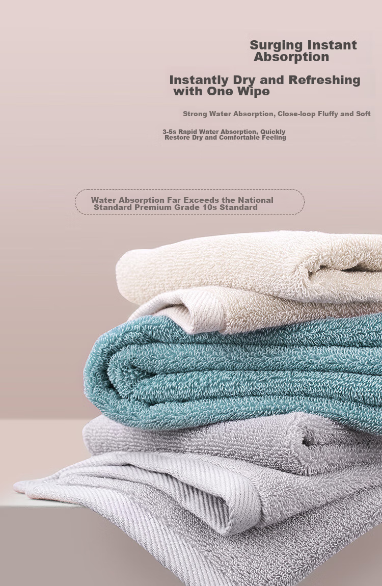 One's Member Class A Egyptian Long-Staple Cotton Pure Cotton Thickened Face Towel, Single Pack, 120g, 34*76cm, Off-White 4
