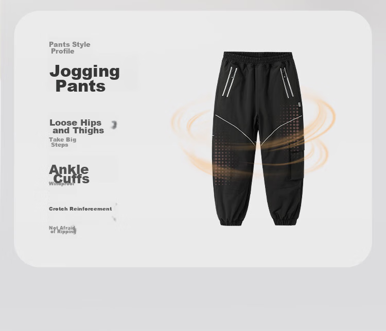 BALABALA Children's Clothing, Boys' Pants for Autumn And Winter, Girls' Sports Pants for Older Children, Kids' Long Trousers, Windproof 7
