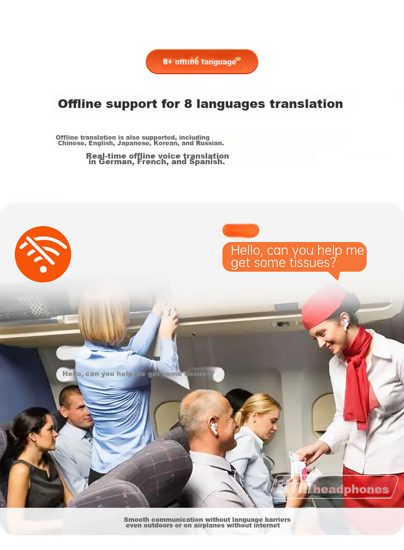 I think noise-canceling translation earphones are a business interpreter tool, a travel essential, and a smart oral language learning device for multiple languages 8