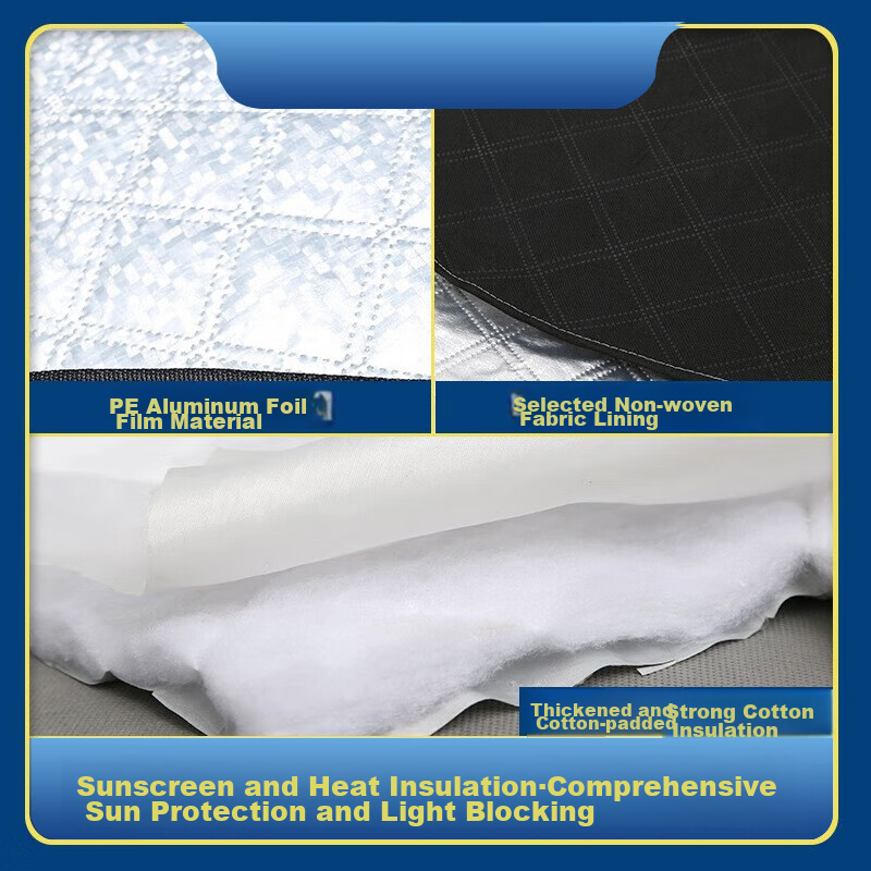 Boergai Car Sunshade, Vehicle Sun Umbrella, Sun Protection Shade, Windshield Cover, SUV-Specific Sun Visor, Heat Insulatio 1
