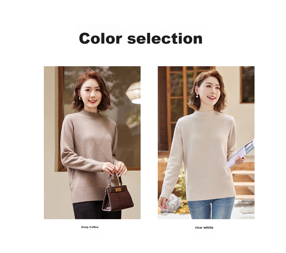 YUZHAOLIN Mid-Autumn Festival Gift for Middle-Aged Mom, Red Knitted Sweater for Middle-Aged And Elderly Women Y243Z3014 8