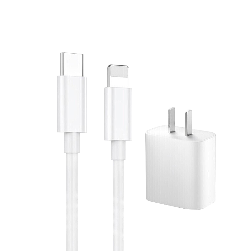 KOVOL Fast Charging Adapter for Apple 14, PD20W Compatible with 18W Phones IPhone13/12/11promax/8plus/iPad Charging Head Data Cable 2 Meters