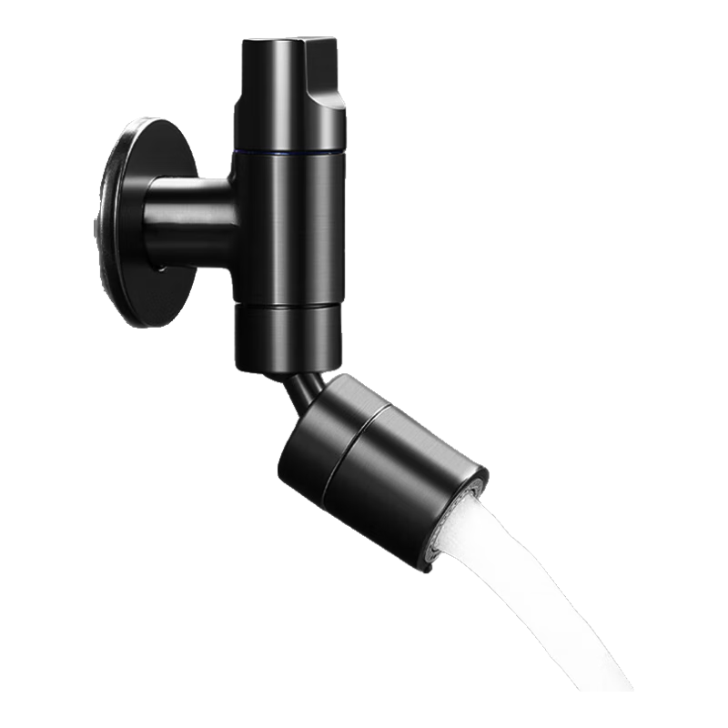 HSPA Mop Sink Faucet, Bathroom Balcony Tap, Gun Gray Mini Single Cold Running Water Faucet 7050