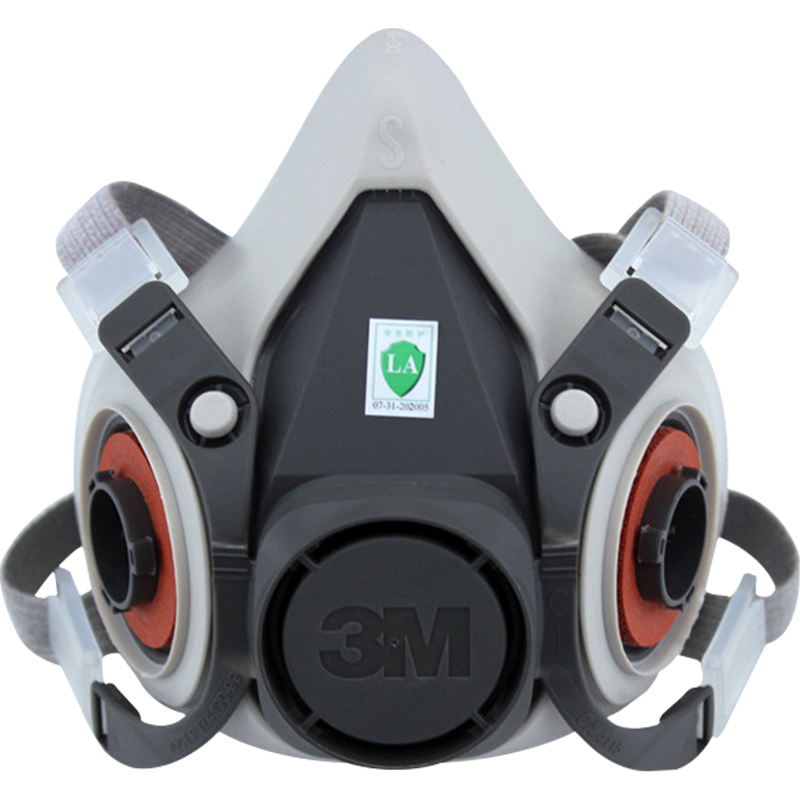 3M 6200 Gas Mask Half Facepiece, Compatible with Filter Cartridges And Filters, Firefighting Mask