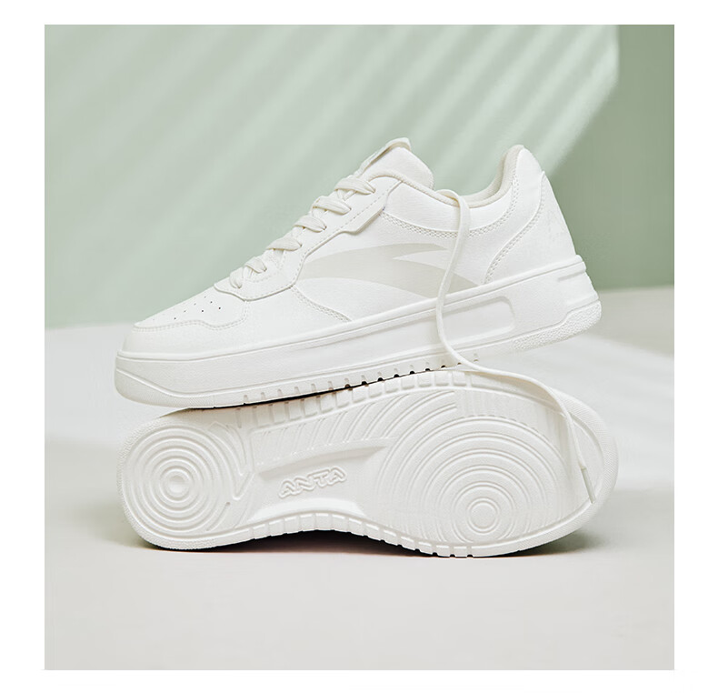 Anta Lightweight Casual White Shoes | Men's Summer White Sneakers Lightweight Versatile Student Sports Shoes 5