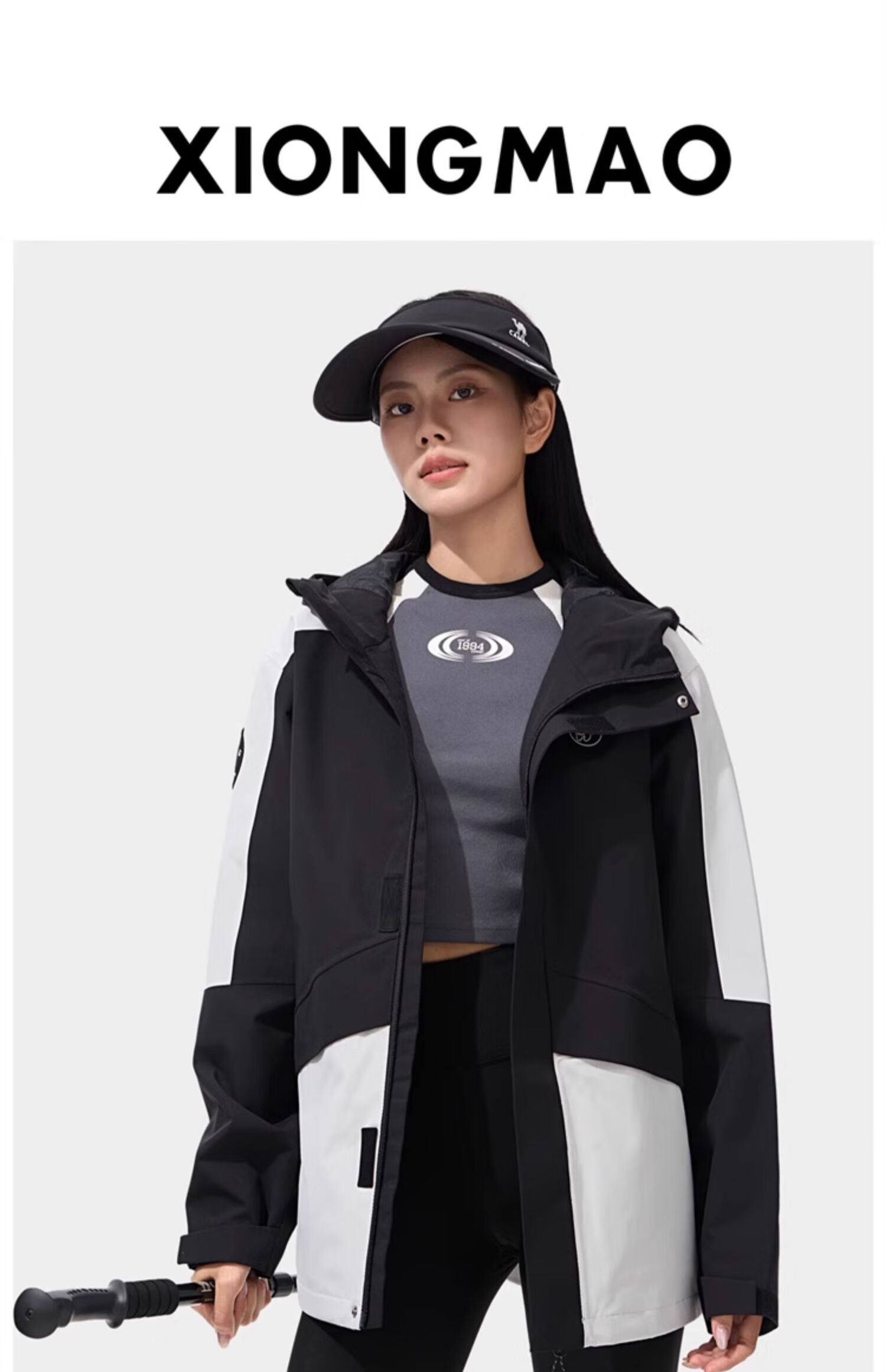 CAMEL Women's Sun Protection Short Jacket, Men's Windproof And Rainproof Outdoor Coat [Panda Co-Branded Edition] A34BA6B194A 21