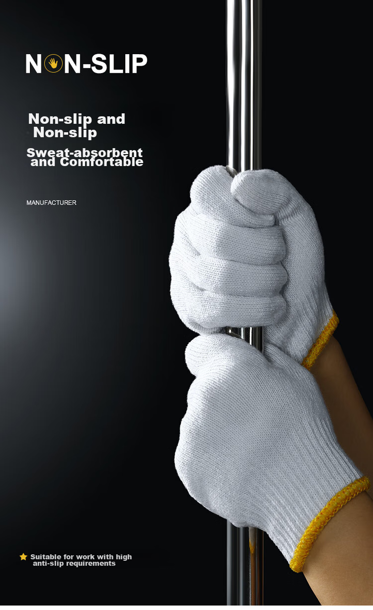 Minggu Cotton Work Gloves, 30 Pairs, Grade A Cotton Yarn Gloves, Soft Wholesale, Thickened Wear-Resistant Construction Site Gloves, 30 Pairs [Full Weight] CW092068 8