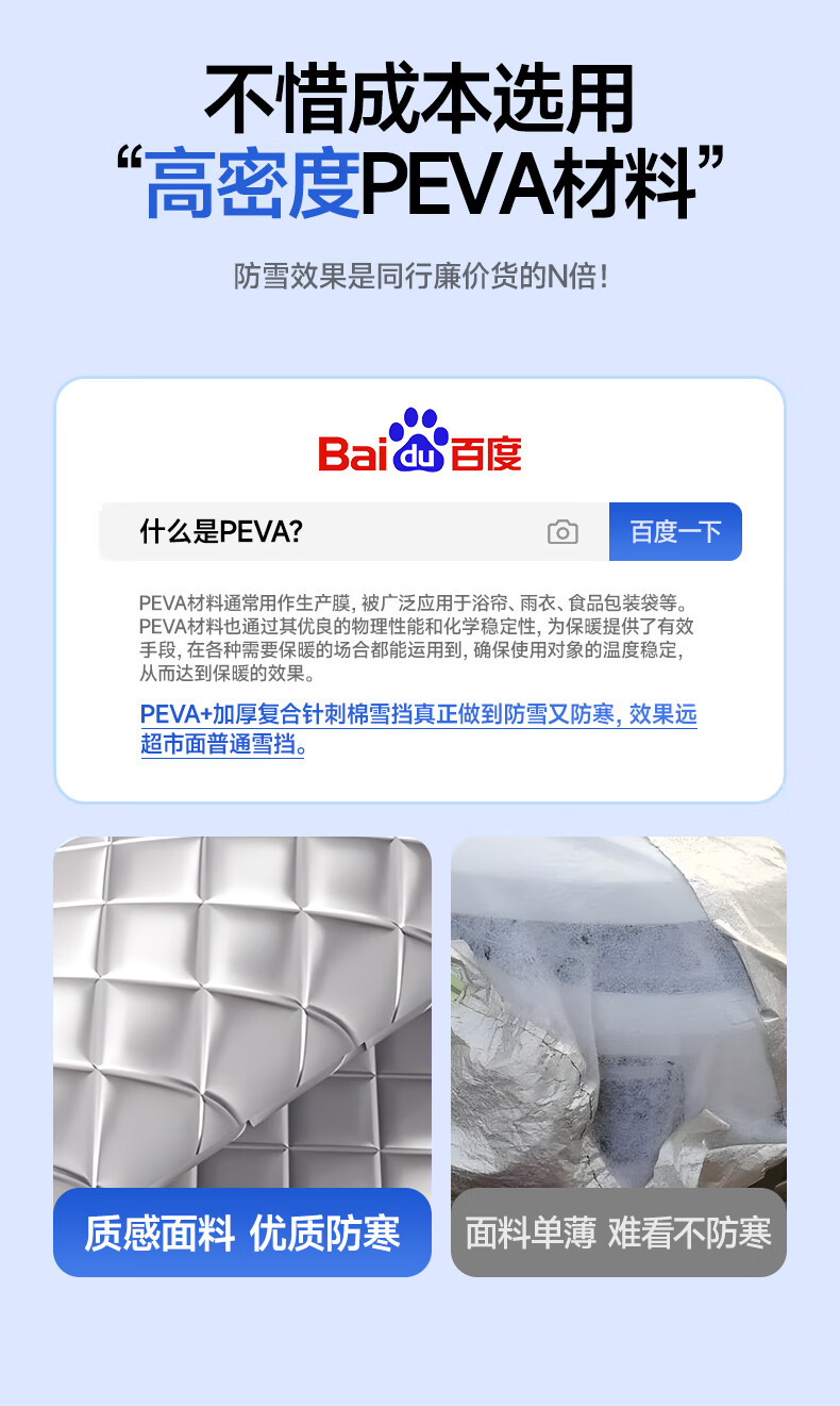 Mengduofu Car Windshield Cover, Snow Shield, Windshield Protector, Winter Frost And Freeze Protection Cover 5