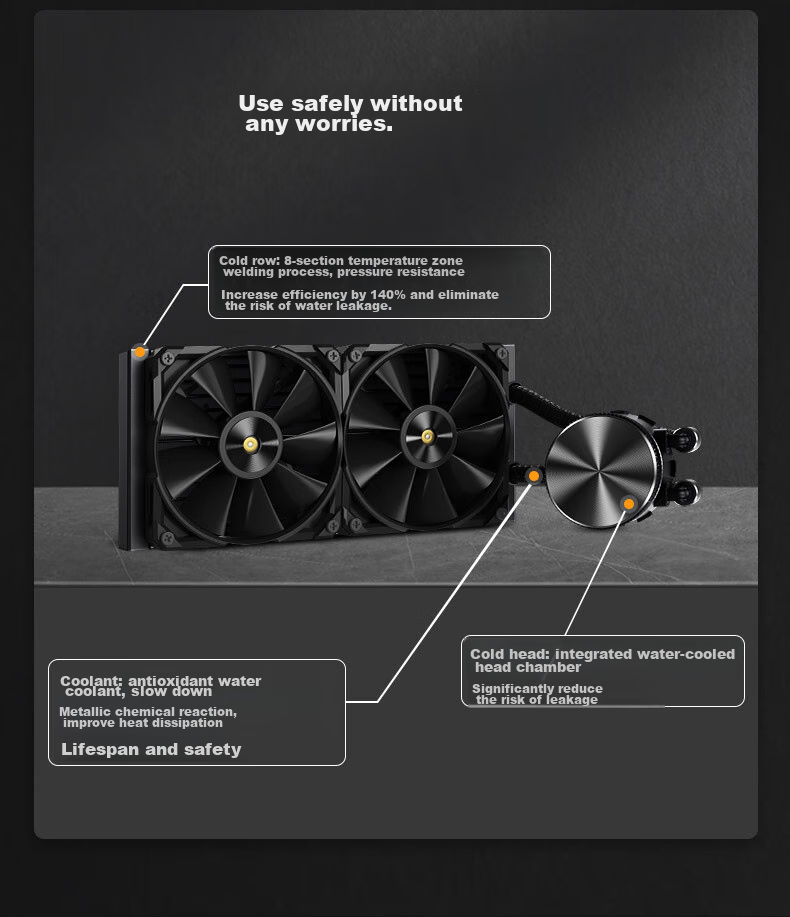 Abee FUNCTION U360 All-In Liquid CPU Cooler, Intel Ultra200 LGA1851/LGA1700 Specific, 285K 14900K Overclocking 8