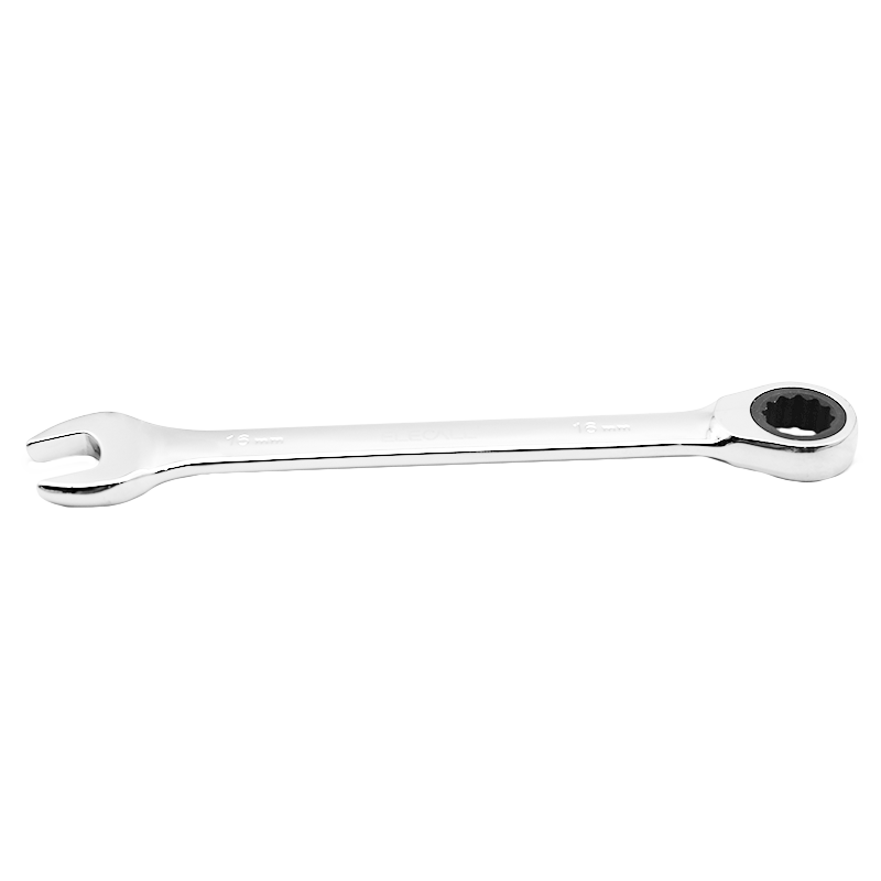 ELECALL Fixed Head Ratchet Wrench 16mm Quick-Open Dual-Use Combination Wrench Automatic Hardware Tool Labor-Saving