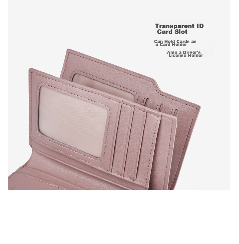 GOLF Wallet for Women, Fashionable Printed Design, Multi-Functional Card Holder And Coin Purse, Short Style Billfold 11