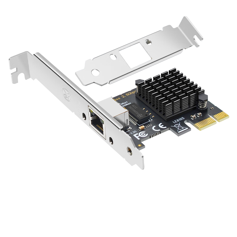 EB-LINK PCIE Gigabit Single-Port 2.5G Network Card, Gaming Desktop Computer 2500M Internal Wired Ethernet Adapter