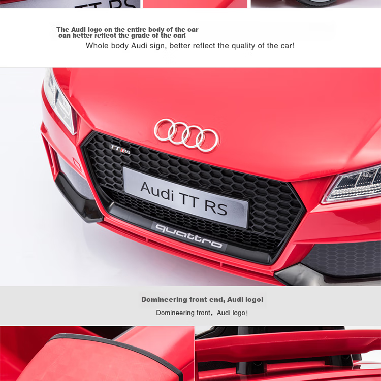 BeRica Electric Ride-On Car for Children, Audi Authorized Remote Control Toy Car for Boys And Girls, Rideable Vehicle, Baby Gift 30