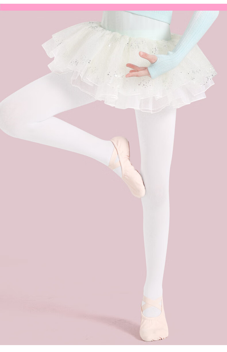 Barbie Children's Tights, Thin Spring And Autumn White Stockings, Girls' Leggings, Student Dance Tights, Girls' Ballet Socks 10